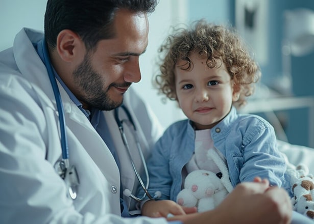 Doctor and child